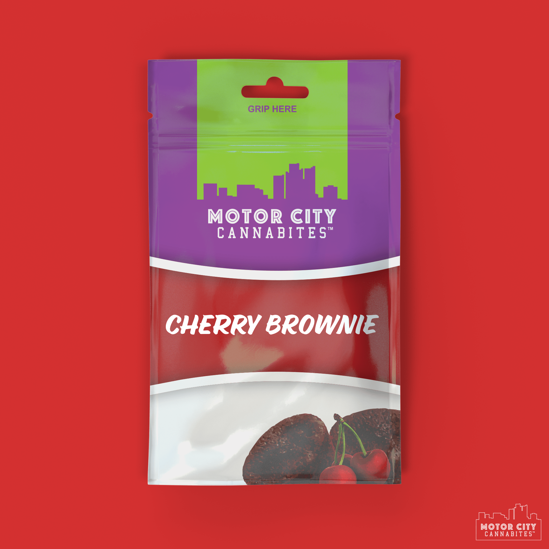 Cherry Brownie Cannabis Edible - Motor City Cannabites