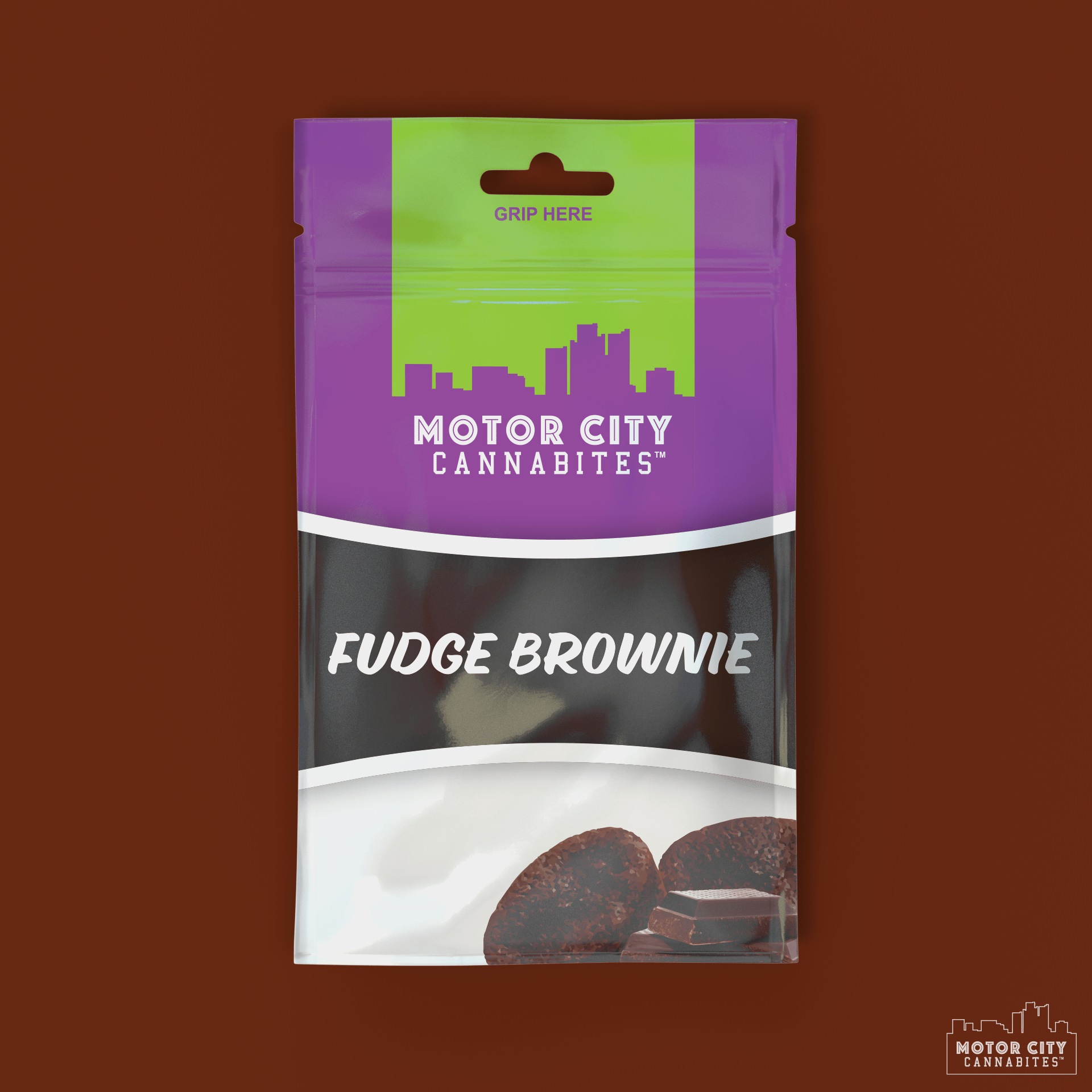 Fudge Brownie Cannabis Edible - Motor City Cannabites