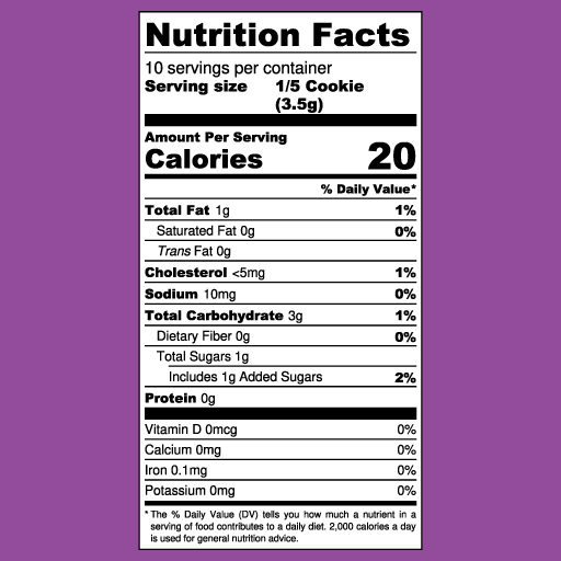 THC-Confetti-Cookie-Nutrition-Facts